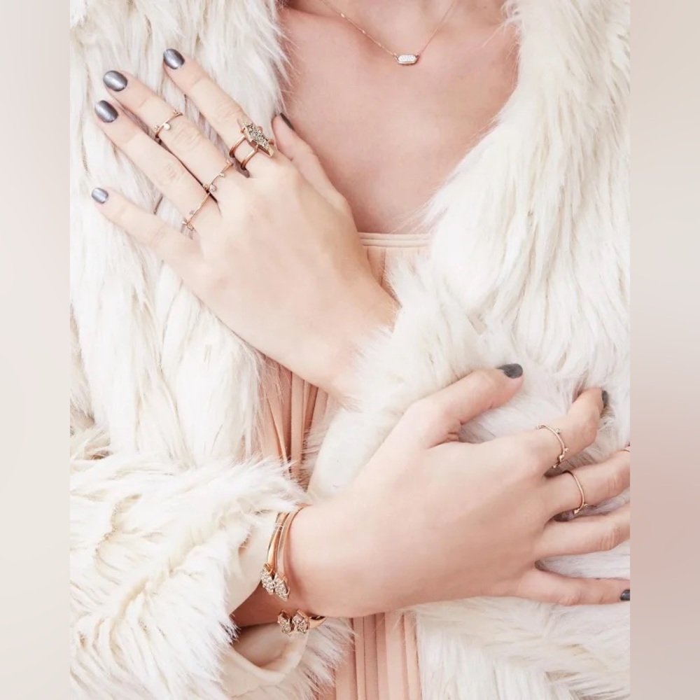 ✔Kendra Scott Rose Gold Bianca Drusy Bracelet - Picture 9 of 9